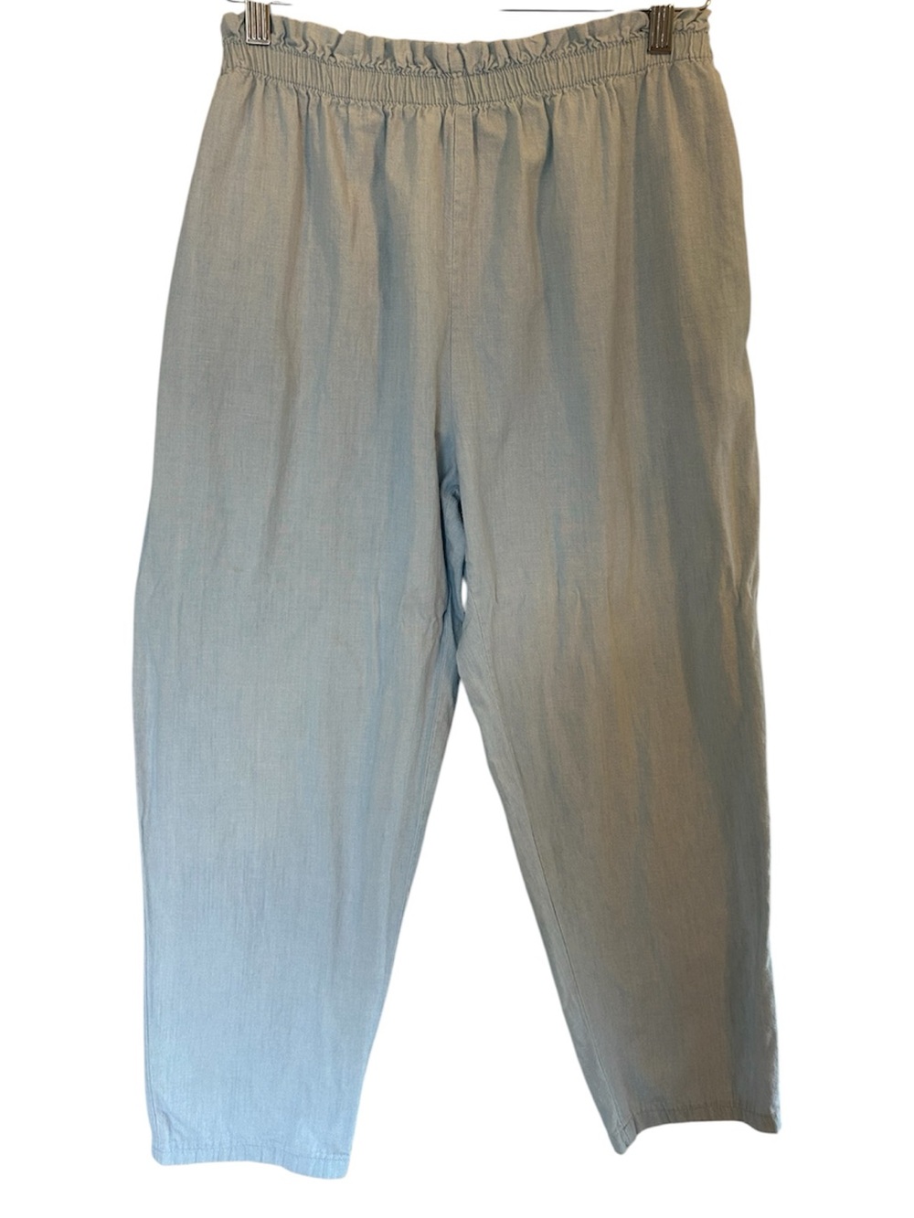 Vintage Cotton Norma Peterson Light Blue Elastic Waist Casual Summer Pants S